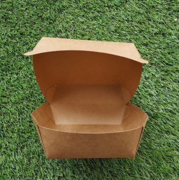 Brown Kraft Paper Box French Fries Burger