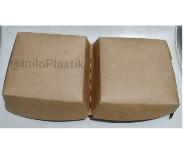 Brown Kraft Paper Box French Fries Burger - Image 4