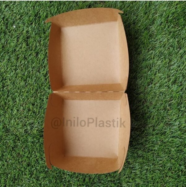 Brown Kraft Paper Box French Fries Burger - Image 5