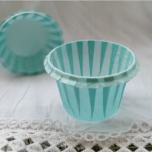 Cupcake Curling Biru. Cupcake Cases