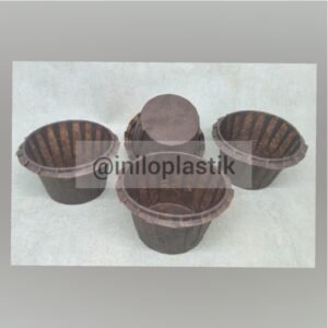 Cupcake Paper Curling Coklat Tua