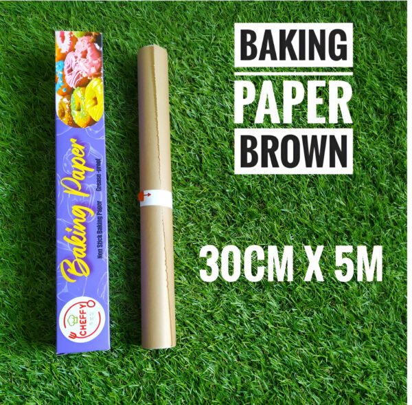 Baking Paper Coklat Cheffy ukuran 30x5cm