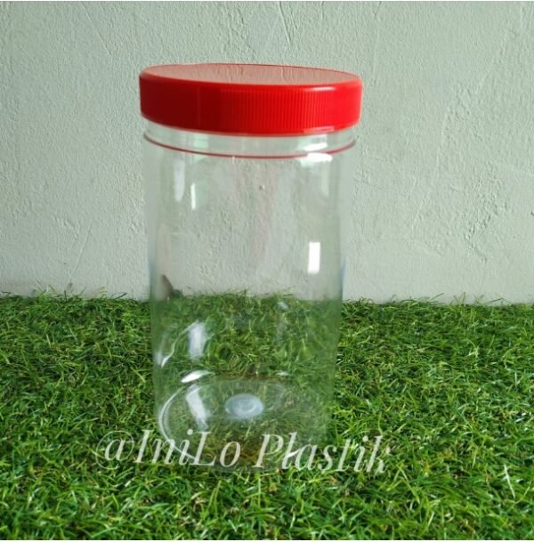 Jar Toples Bulat Plastik 1000 ml + Tutup - Image 9