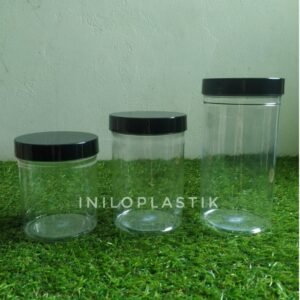 Jar Crystal Tutup Hitam