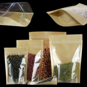 Standing pouch Kraft Komb + Zipp 20 x 29 cm