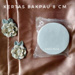 Kertas Alas Mini Bakpau Bulat / Alas Bakpao Ukuran 8 Cm @1pack