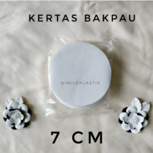 Kertas Alas Mini Bakpau Bulat / Alas Bakpao Ukuran 7 Cm @1pack