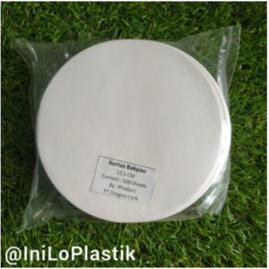 Kertas Alas Bakpau 12,5 cm / Bakpao Paper Diameter 12 ,5Cm @1pack