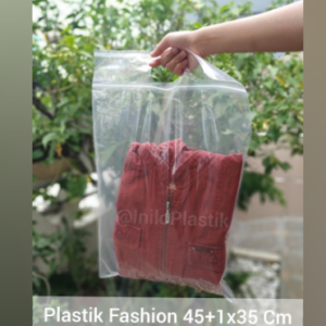 plastik fashion/plastik baju klip /plastik klip 45+1x35cm 100pcs