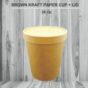 Brown Kraft Paper Bowl 26 oz