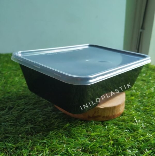 Thinwall Foodpack 740ml - Hitam