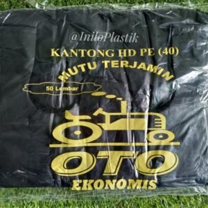 Kantong Plastik Kresek Oto Hitam Ekonomis 40