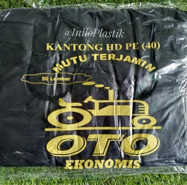 Kantong Plastik Kresek Oto Hitam Ekonomis 40