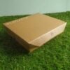 Lunch box sekat 4 Coklat Eco kraft laminasi / Paper Lunch Box Kraft Sekat 4