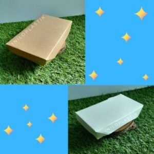 Paper Lunch Box Ukuran L Besar / Paper Box Kertas / Paper Take Away