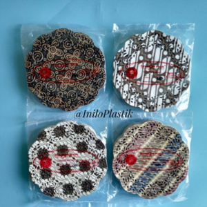 Alas Makan Batik Bulat / Paper Doilies Kertas Doyleys 5,5