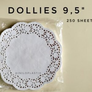 White Paper Doilies / Kertas Doyleys Bulat 9,5" - Isi 100 lembar