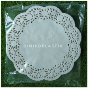 Doilies Putih 10,5" / Alas Motif Renda / Doyleys Kertas Renda - 1 Pack 250 pcs