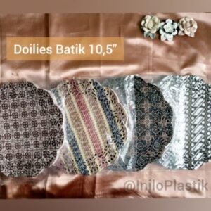 Alas Makan Batik Bulat / Paper Doilies Kertas Doyleys 10,5"