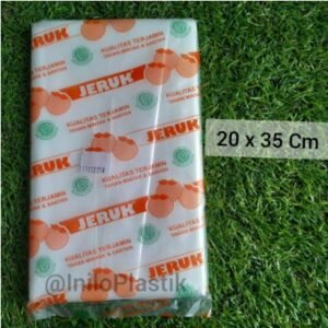 Kantong Plastik Bening PE Jeruk 20x35 Cm 2Kg