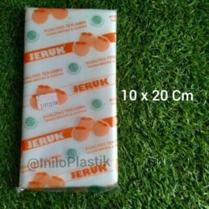 Plastik PE Jeruk 10x20 Cm / Kantong Plastik Bening Jeruk 1/4kg / 250gr