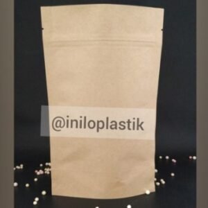 standing pouch Klip Kraft / Plastik klip berdiri cokla polos 20 x 29 c