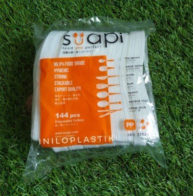 Sendok Bebek Plastik / sendok bubur / sendok makan plastik catering