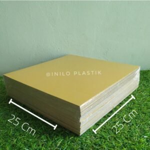 Cake Board Gold / Tatakan Kue 25x25 cm