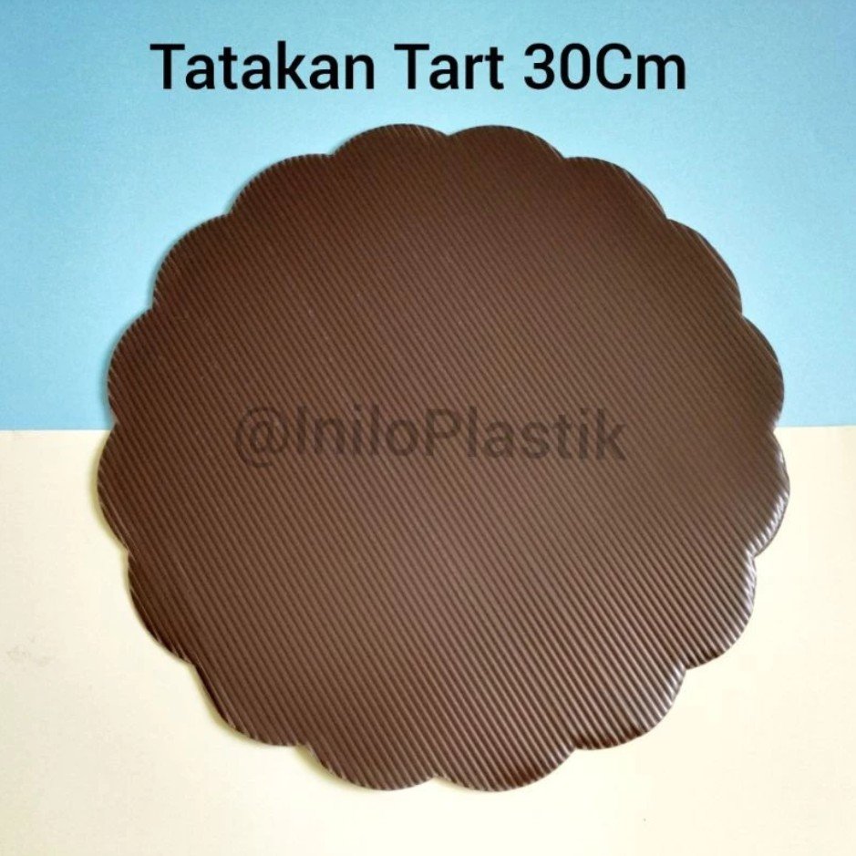 Tatakan Bulat Coklat 30 cm
